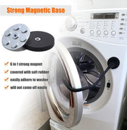 Universal Flexible Magnetic Washing Machine Door Stopper Front Load Washer Door Prop 43mm Black