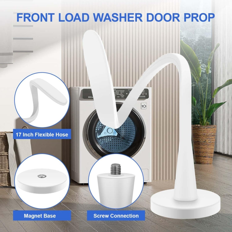 Universal Flexible Magnetic Washing Machine Door Stopper Front Load Washer Door Prop 66mm Black