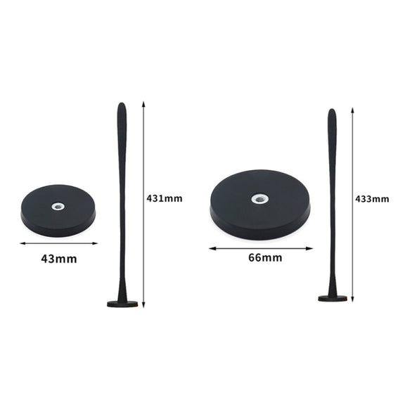 Universal Flexible Magnetic Washing Machine Door Stopper Front Load Washer Door Prop 43mm Black