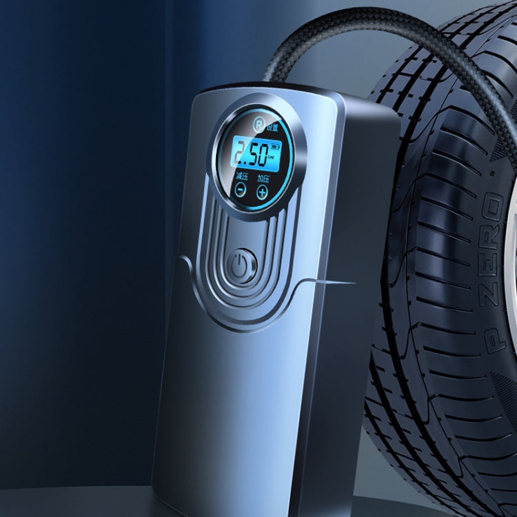 Car Portable Mini Digital Display High Power Multifunctional Inflatable Pump, Model: Wired
