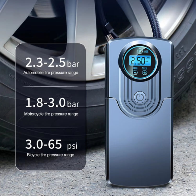 Car Portable Mini Digital Display High Power Multifunctional Inflatable Pump, Model: Wired