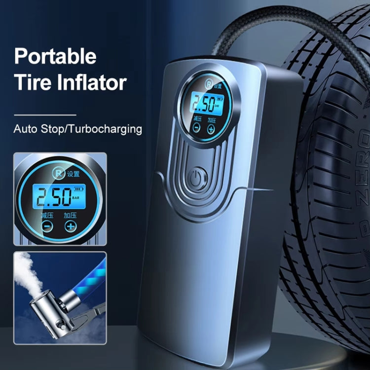 Car Portable Mini Digital Display High Power Multifunctional Inflatable Pump, Model: Wired