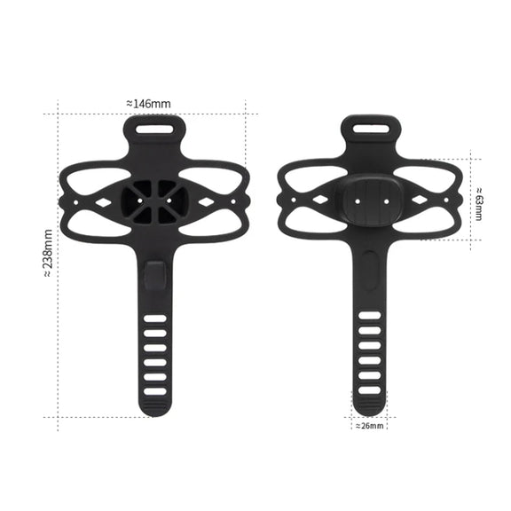 GUB P9 Bicycle Dragonfly Shape Silicone Phone Holder(Black)