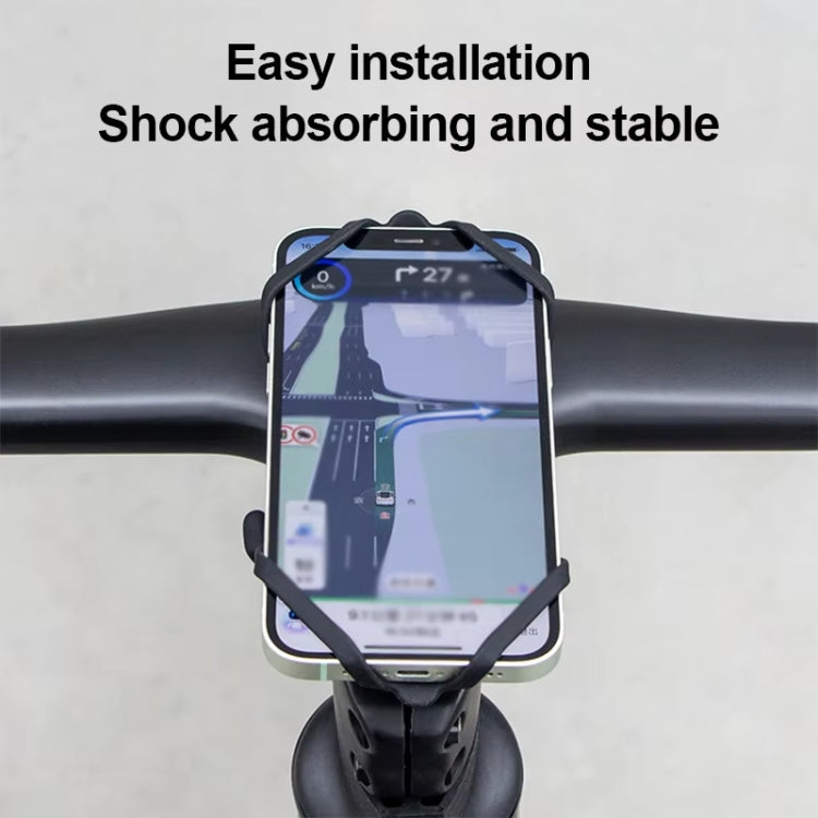 GUB P9 Bicycle Dragonfly Shape Silicone Phone Holder(Beige)