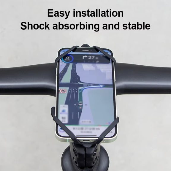 GUB P9 Bicycle Dragonfly Shape Silicone Phone Holder(Beige)
