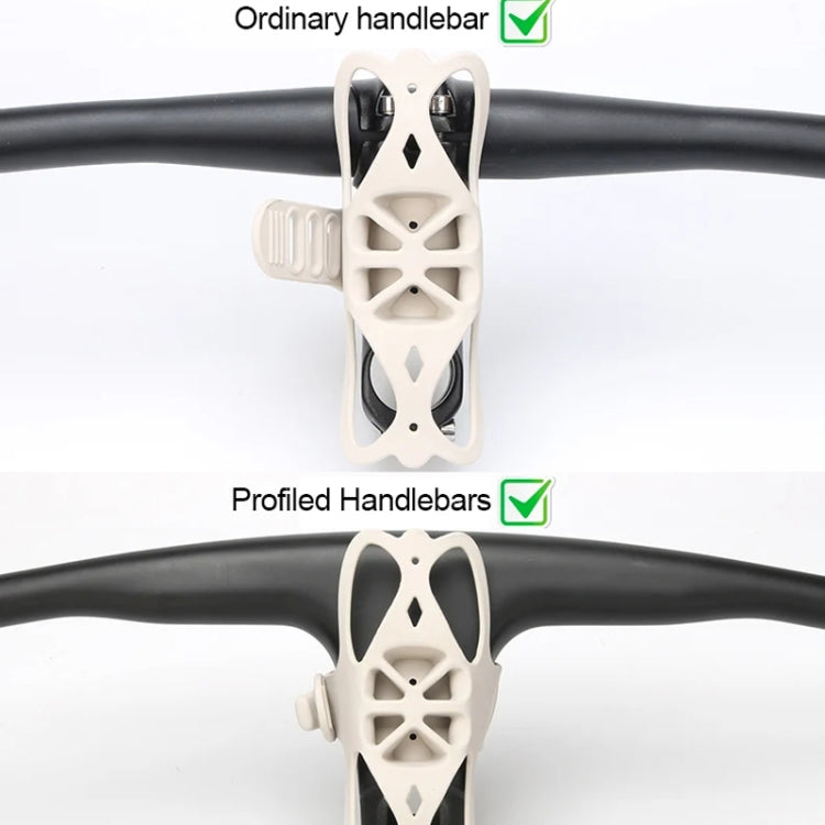 GUB P9 Bicycle Dragonfly Shape Silicone Phone Holder(Beige)