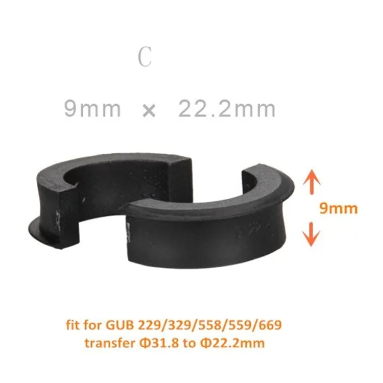GUB Code Table Stand Lamp Holder Washer Mobile Phone Holder Reducing Ring Gasket, Style: C 9x22.2mm