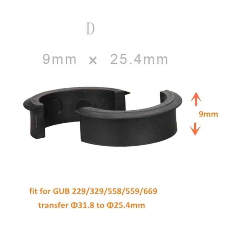 GUB Code Table Stand Lamp Holder Washer Mobile Phone Holder Reducing Ring Gasket, Style: D 9x25.4mm