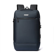 SKV B20453 Men Business Casual Multifunctional Double Shoulder Bag Large Capacity Laptop Backpack(Blue)