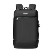 SKV B20453 Men Business Casual Multifunctional Double Shoulder Bag Large Capacity Laptop Backpack(Black)