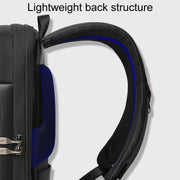 SKV B20453 Men Business Casual Multifunctional Double Shoulder Bag Large Capacity Laptop Backpack(Black)