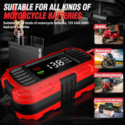 FOXSUR 2A 12V Motorcycle ATV Fully Automatic Trickle Battery Charger(EU Plug)