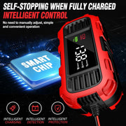 FOXSUR 2A 12V Motorcycle ATV Fully Automatic Trickle Battery Charger(US Plug)