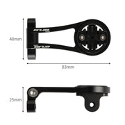 GUB G696 Bicycle Aluminium Code Table Holder Adjustable Extension Bracket(Black)