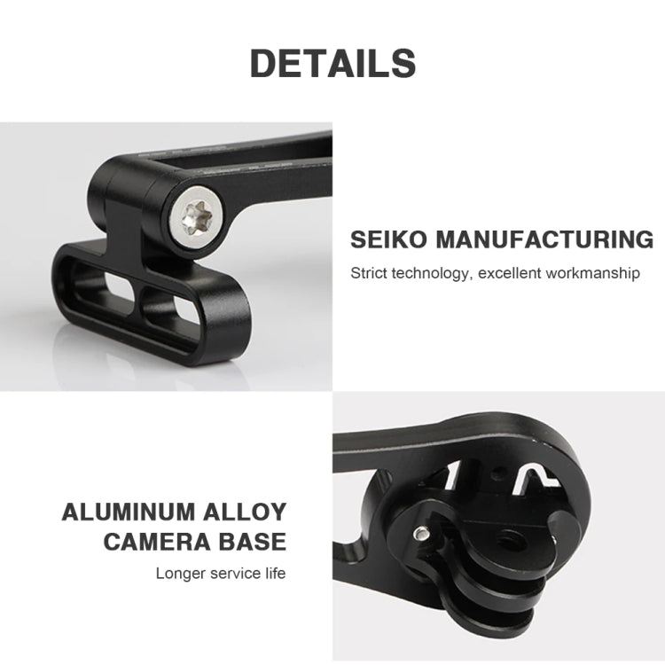 GUB G696 Bicycle Aluminium Code Table Holder Adjustable Extension Bracket(Black)