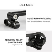 GUB G696 Bicycle Aluminium Code Table Holder Adjustable Extension Bracket(Black)