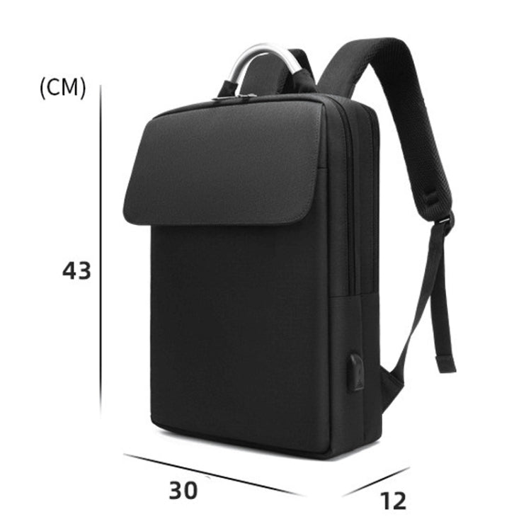 SKV BLB21282 Men Business Duty Traveling Double Shoulder Bag Lightweight Large Capacity Laptop Backpack(Gray)