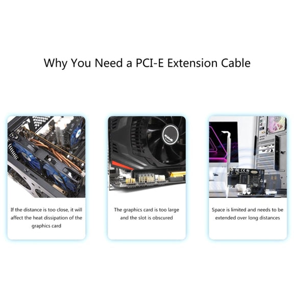 SSU PCI-E To X1 Interface Extension Cable, Length: 1m