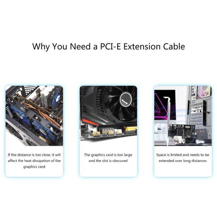 SSU PCI-E To X1 Interface Extension Cable, Length: 0.6m