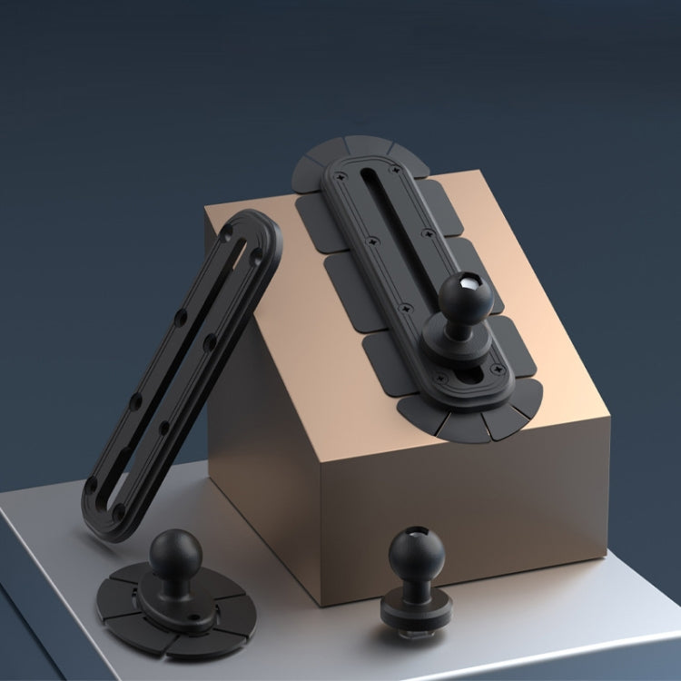 SUV Car Modified Central Control Bracket Base Slider, Specifications: 1 inch Rail Ball Head