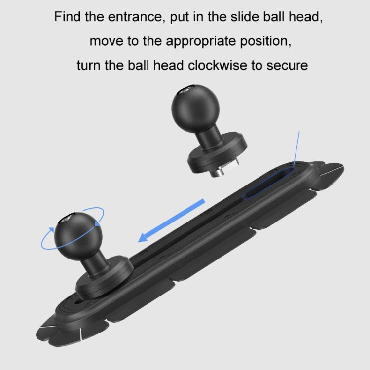 SUV Car Modified Central Control Bracket Base Slider, Specifications: Paste Rail Base