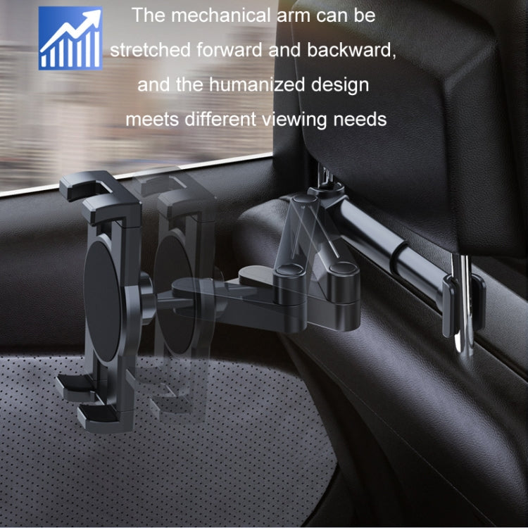 Car Seat Backrest Mobile Phone Tablet Holder, Model: A081+X159