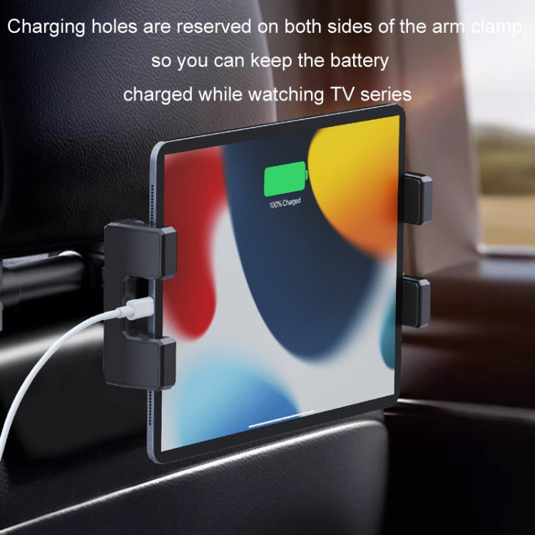 Car Seat Backrest Mobile Phone Tablet Holder, Model: A081+X159