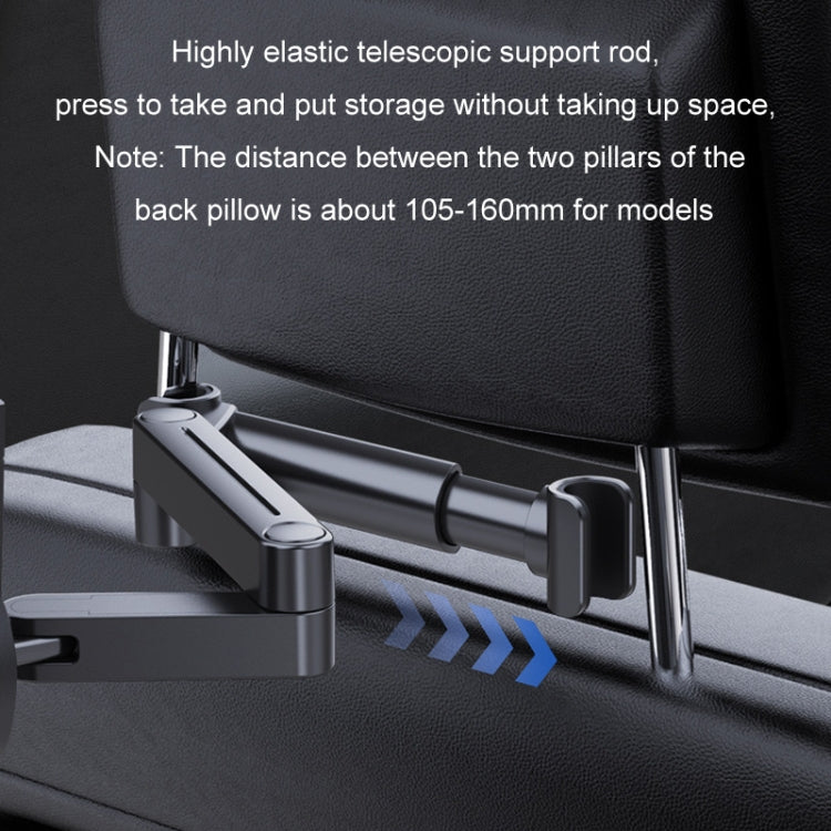 Car Seat Backrest Mobile Phone Tablet Holder, Model: A081+X159