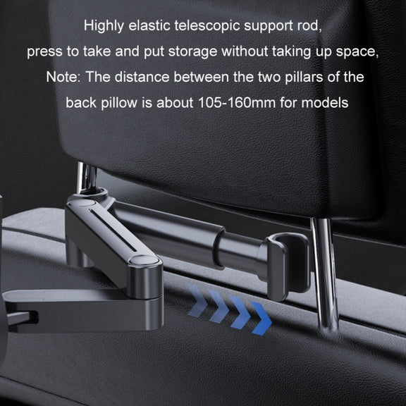 Car Seat Backrest Mobile Phone Tablet Holder, Model: A081+X159
