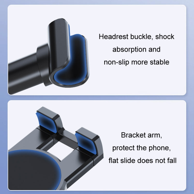 Car Seat Backrest Mobile Phone Tablet Holder, Model: A081+X159