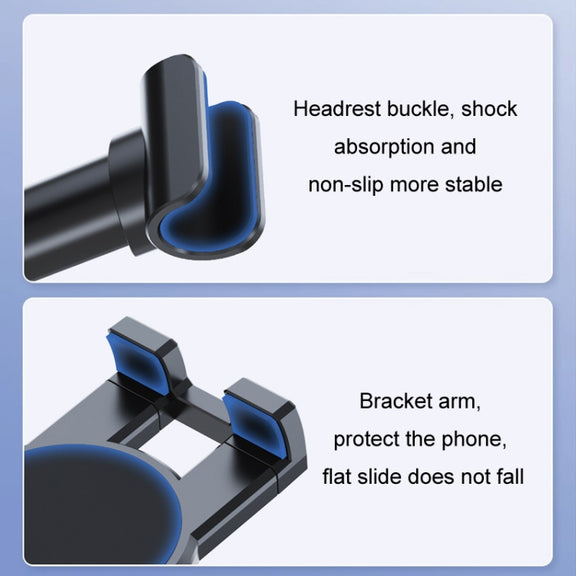 Car Seat Backrest Mobile Phone Tablet Holder, Model: A081+X159