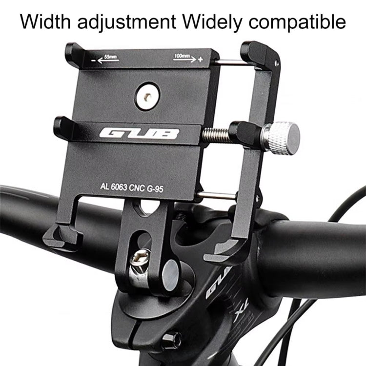 GUB G-95 Bicycle Mobile Phone Holder Bicycle Navigation Handlebar Bowl Cover Mount(Black)