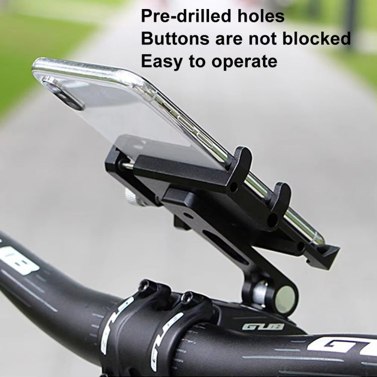 GUB G-95 Bicycle Mobile Phone Holder Bicycle Navigation Handlebar Bowl Cover Mount(Black)