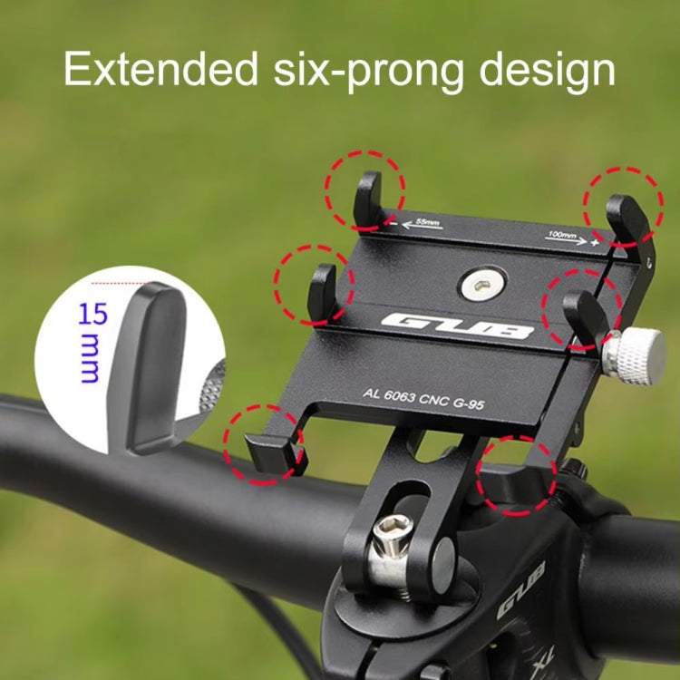 GUB G-95 Bicycle Mobile Phone Holder Bicycle Navigation Handlebar Bowl Cover Mount(Black)