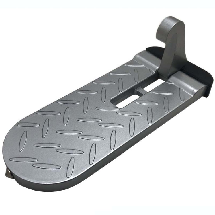 Car Extension Assisted Boarding Hooks Footrests(Silver)