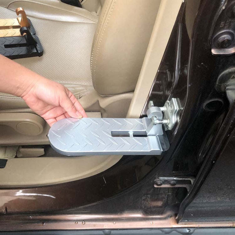 Car Extension Assisted Boarding Hooks Footrests(Gold)