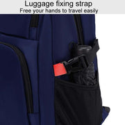 SKV B23344 Men Large Capacity Business Laptop Backpack Outdoor Traveling Double Shoulder Bag(Blue)