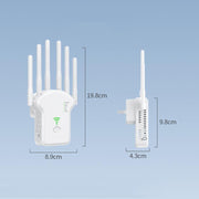 Urant U13 1200Mbps 2.4G/5G Dual Band WiFi Repeater Signal Amplifier US Plug Black