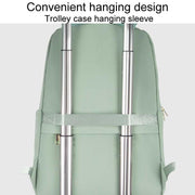 SKV B23874 Large Capacity Water Resistant Double Shoulder Casual Laptop Bag(Matcha Color)