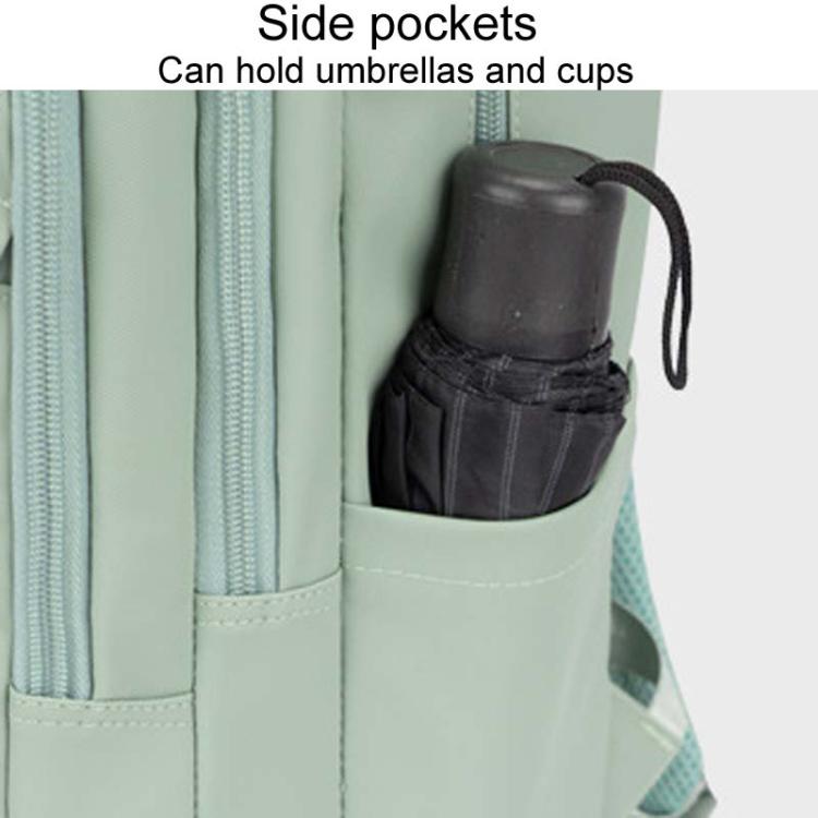 SKV B23874 Large Capacity Water Resistant Double Shoulder Casual Laptop Bag(Matcha Color)