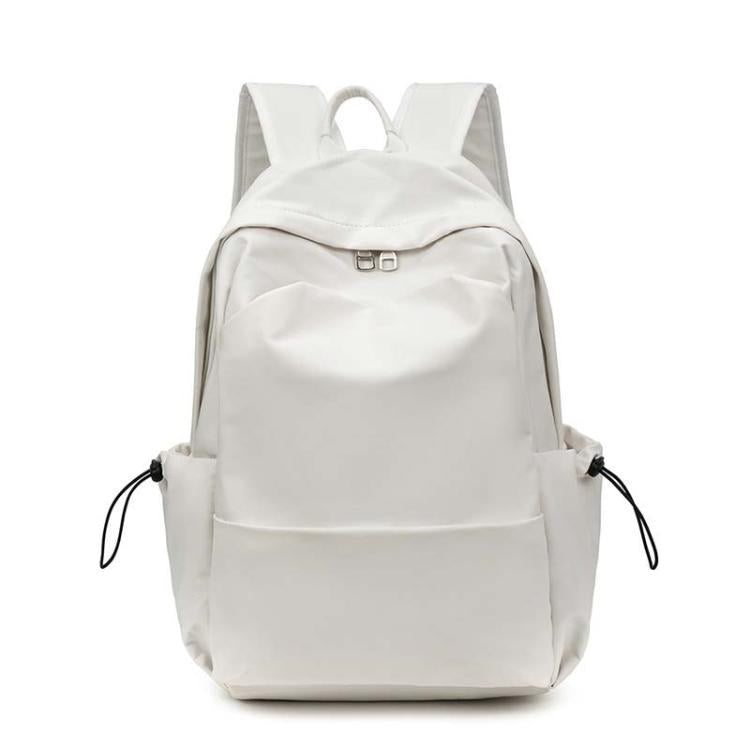 SKV B1530 Large Capacity Student School Bag Casual Double Shoulder Laptop Backpack(White)