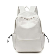 SKV B1530 Large Capacity Student School Bag Casual Double Shoulder Laptop Backpack(White)