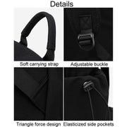 SKV B1530 Large Capacity Student School Bag Casual Double Shoulder Laptop Backpack(Black)