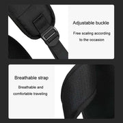 SKV B21071 Large Capacity Student School Bags Leisure Traveling Double Shoulder Laptop Backpack(Black)