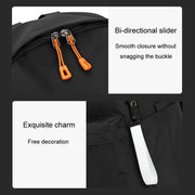 SKV B21071 Large Capacity Student School Bags Leisure Traveling Double Shoulder Laptop Backpack(Black)