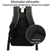 SKV B20537 Lightweight Traveling Double Shoulder Bag Large Capacity Laptop Backpack(Black)