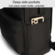 SKV B20537 Lightweight Traveling Double Shoulder Bag Large Capacity Laptop Backpack(Black)