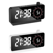 Multi-Functional LED Screen Mirror Charging Alarm Clock Reminder Visual Timer(Black)