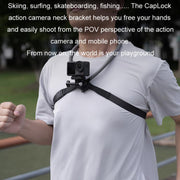 PGYTECH Sports Camera Neck Mount For Angled Shooting, Specifications: P-GM-153 Set