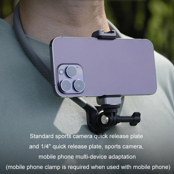 PGYTECH Sports Camera Neck Mount For Angled Shooting, Specifications: P-GM-153 Set